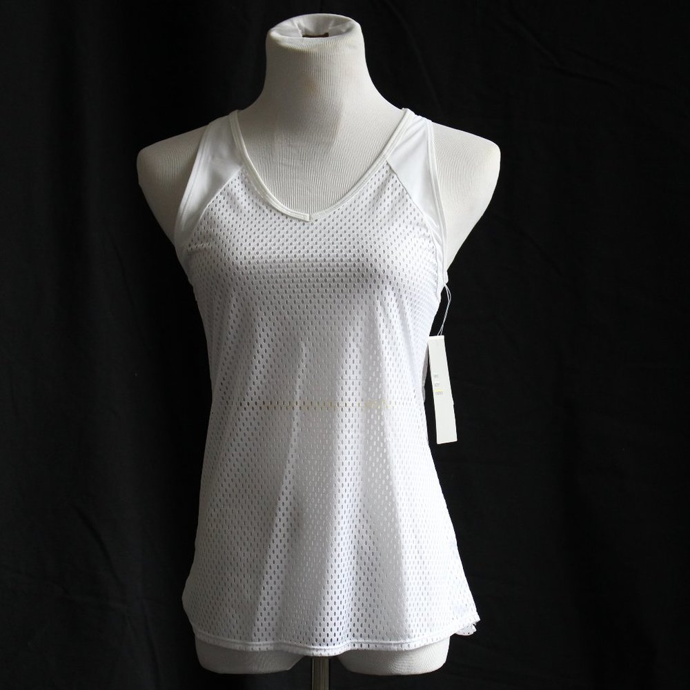Z by Zella White Mesh Activewear Tank